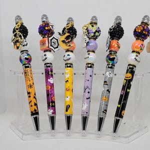 Halloween Beaded Pens with charm