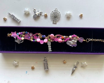 London Boy Beaded Charm Bracelet