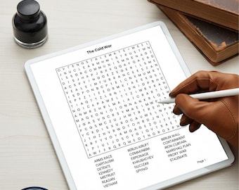 Cold War Word Search Puzzles | History Printable Activities (PDF Download)