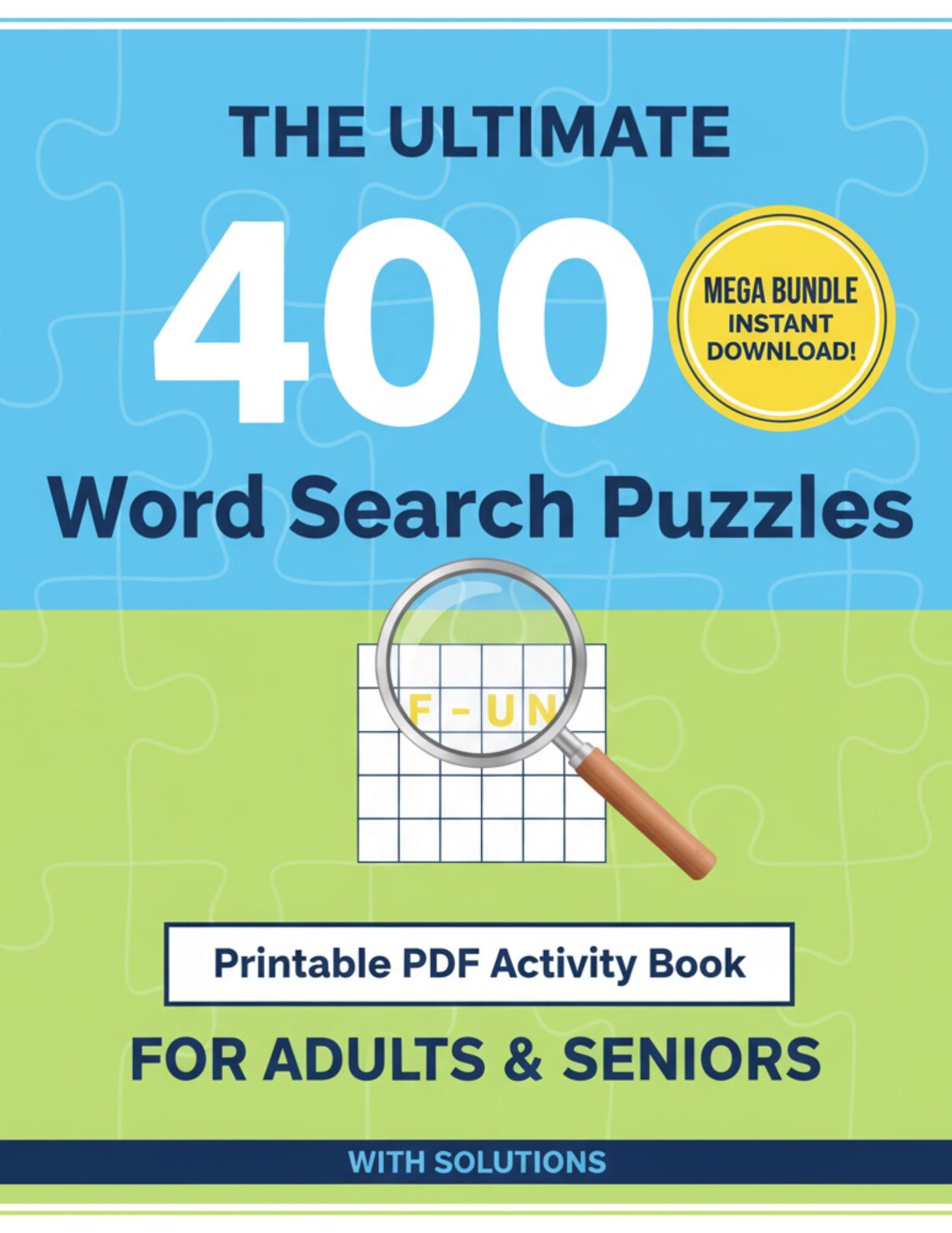 400 Large Print Word Search Puzzles for Adults (PDF Download) - Etsy