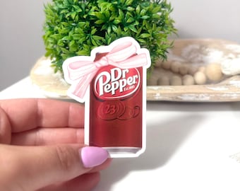 Dr. Pepper Coquette Bow | Tumbler Sticker | Laptop Sticker | Kindle Sticker