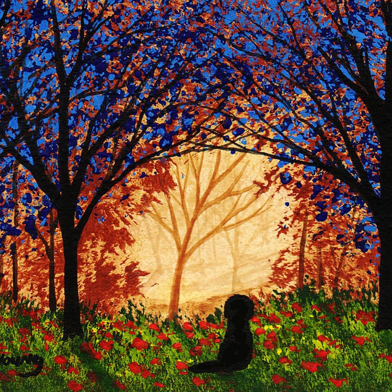 Todd Young Art Black Lab - Etsy UK