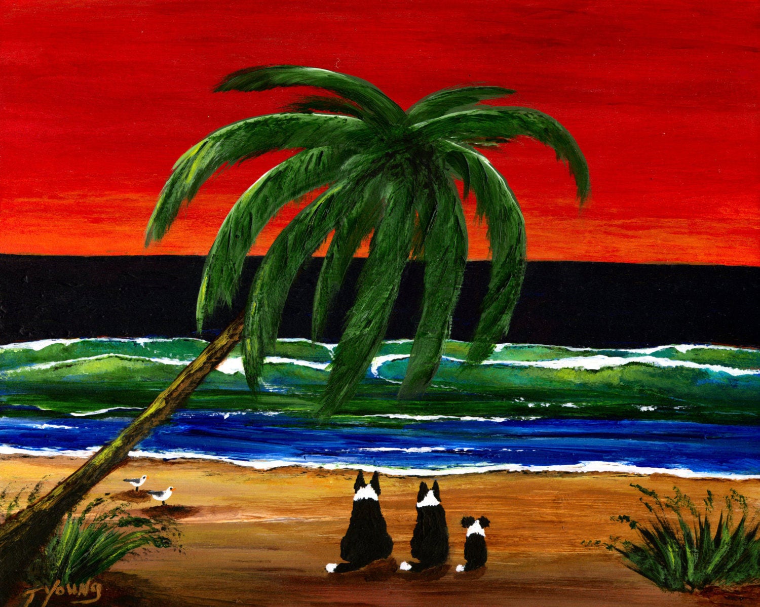 秋の！】イラストオーダー 絵画 水彩 アウトサイダー