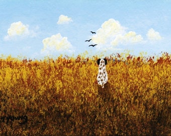 German Shorthaired Pointer Dog PRAIRIE GRASS Limited Edition reproduction Art PRINT of Todd Young painting