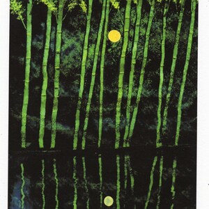 Bamboo folk LARGE art PRINT of Todd Young painting Bamboo Water