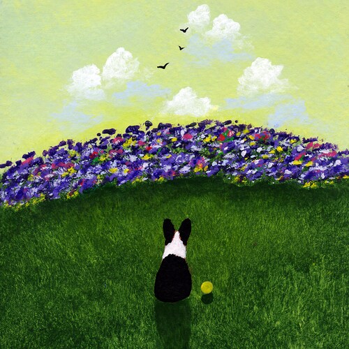 Cardigan Welsh Dog Folk Art PRINT of Todd Young Painting Etsy