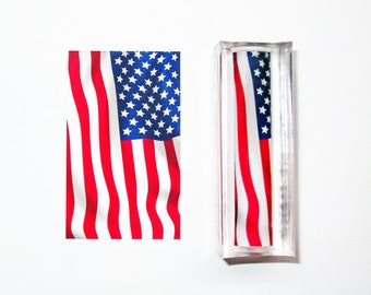 US Flag Pre-Tubed Gatsby Pen Blank
