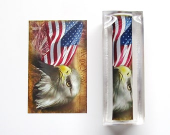 Eagle, Flag and Constitution Pre-Tubed Gatsby Pen Blank