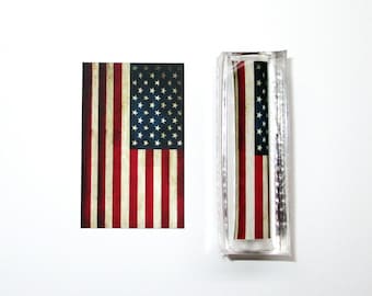 Distressed American Flag Pre-Tubed Gatsby Pen Blank
