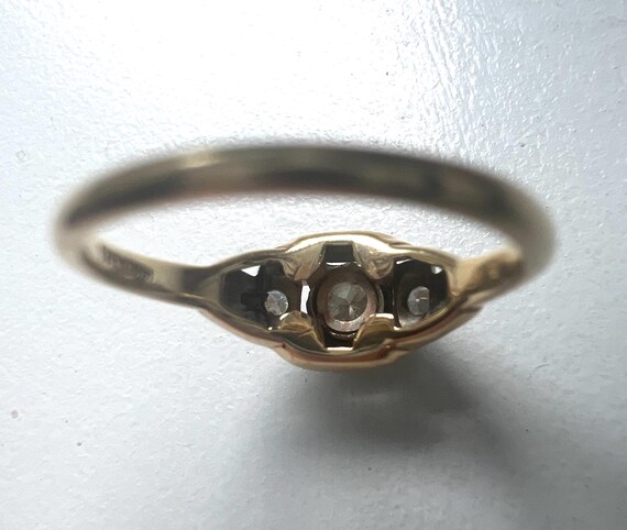 Retro Jabel 14k Gold Diamond Engagement Ring: Mid… - image 10