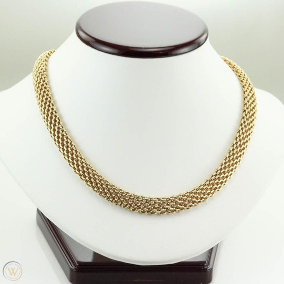Authentic Tiffany 18k Somerset choker, Rare Tiffa… - image 1