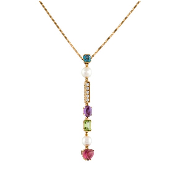 Authentic Bvlgari Allegra necklace, multi gem Bvlg