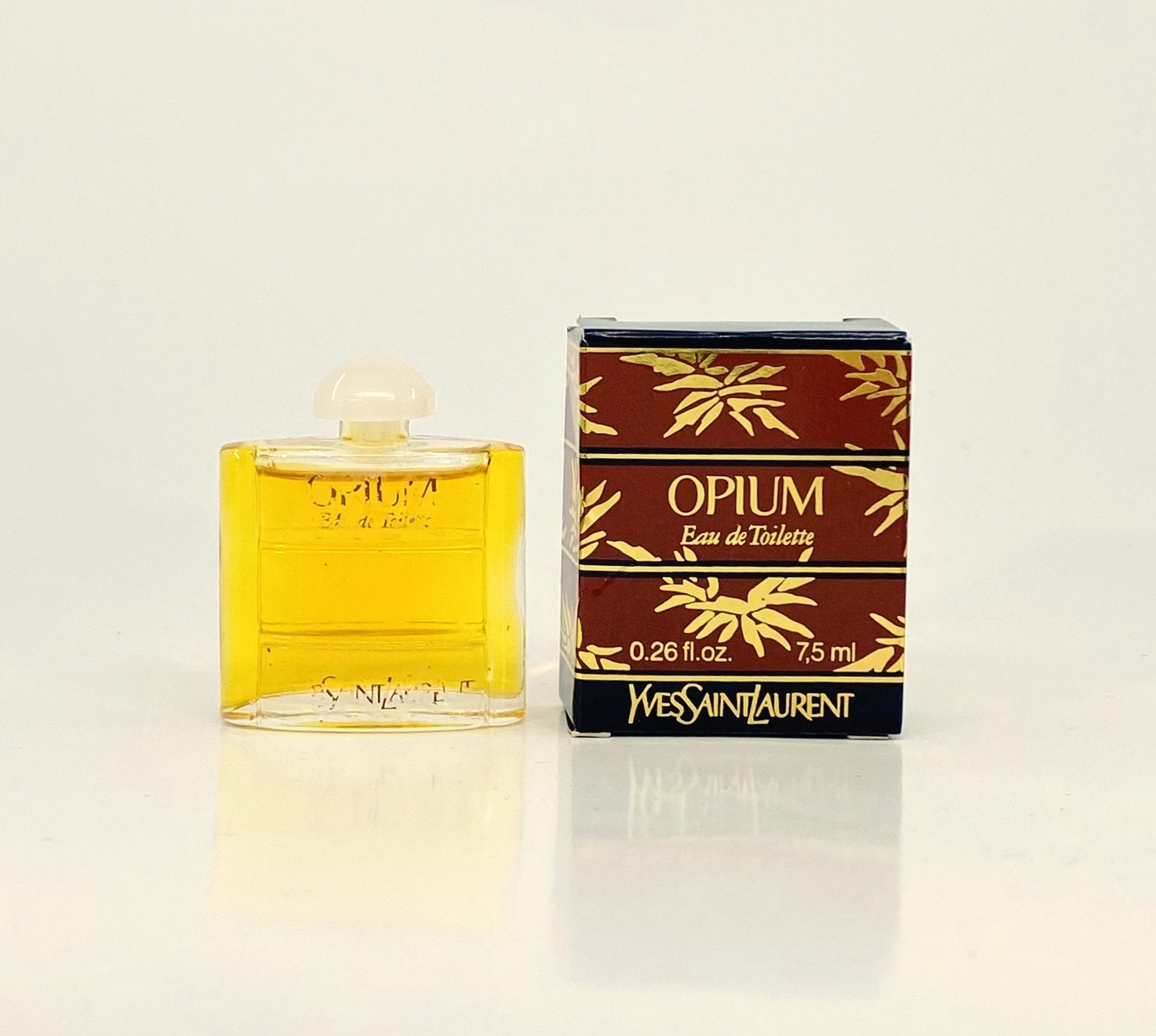 Opium YSL Mini Perfume 7.5 Ml. 0.26 Fl.oz. VINTAGE - Damaged
