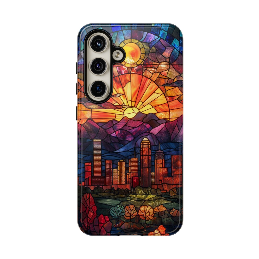 Denver Skyline in Stained Glass for Android Tough Cases | Google Pixel ...