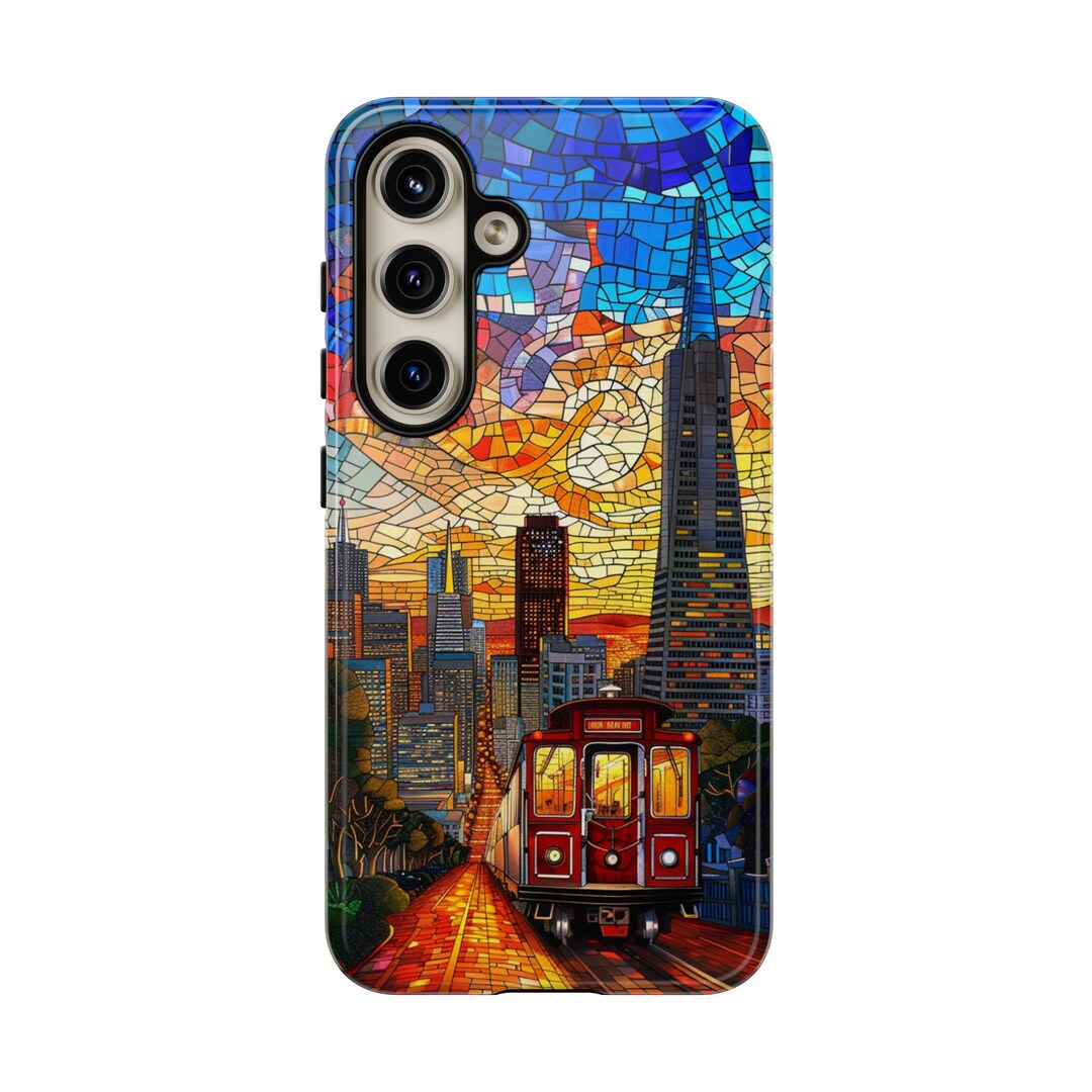 San Francisco Skyline in Stained Glass for Android Tough Cases | Google ...