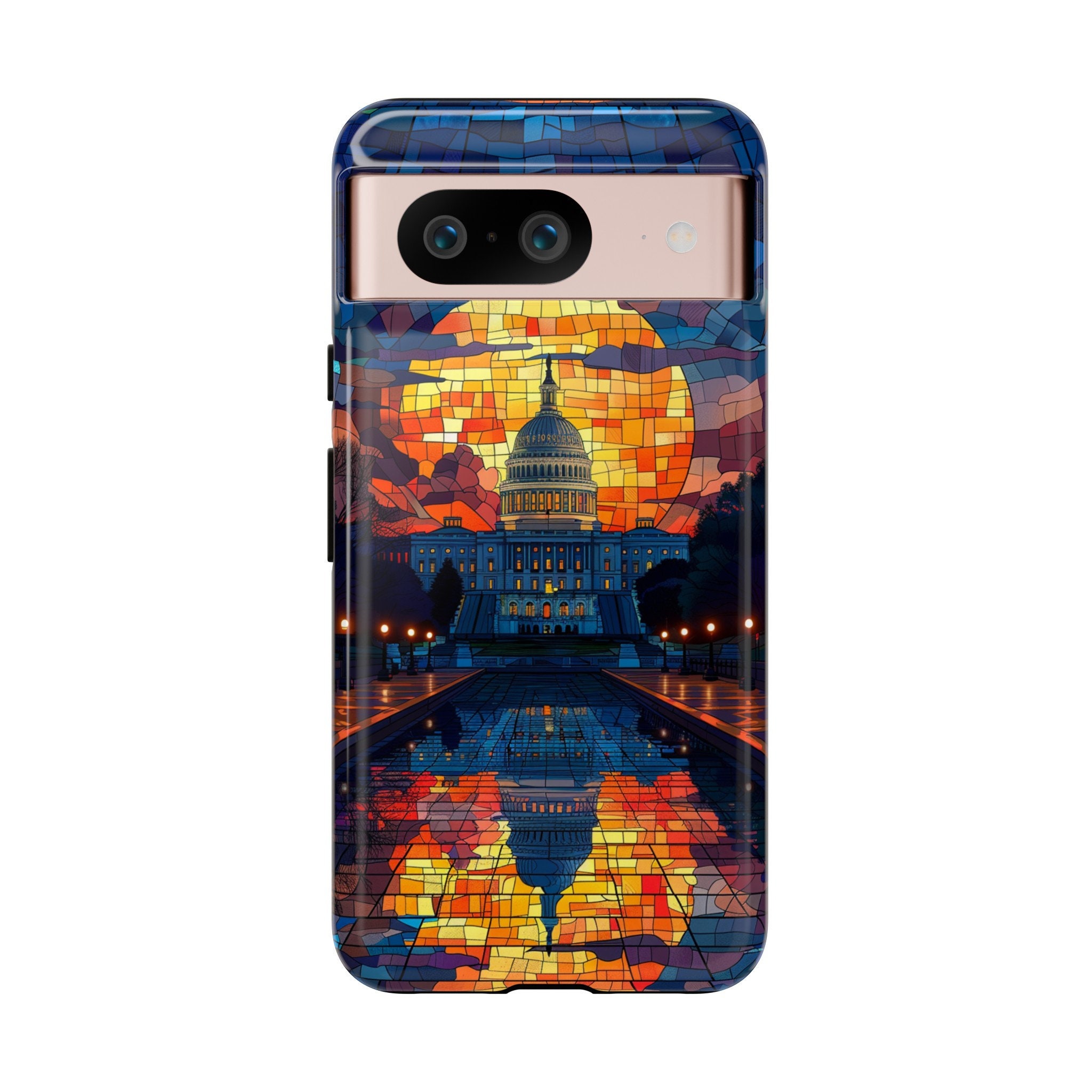 Washington D.C. Skyline in Stained Glass for Android Tough Cases ...