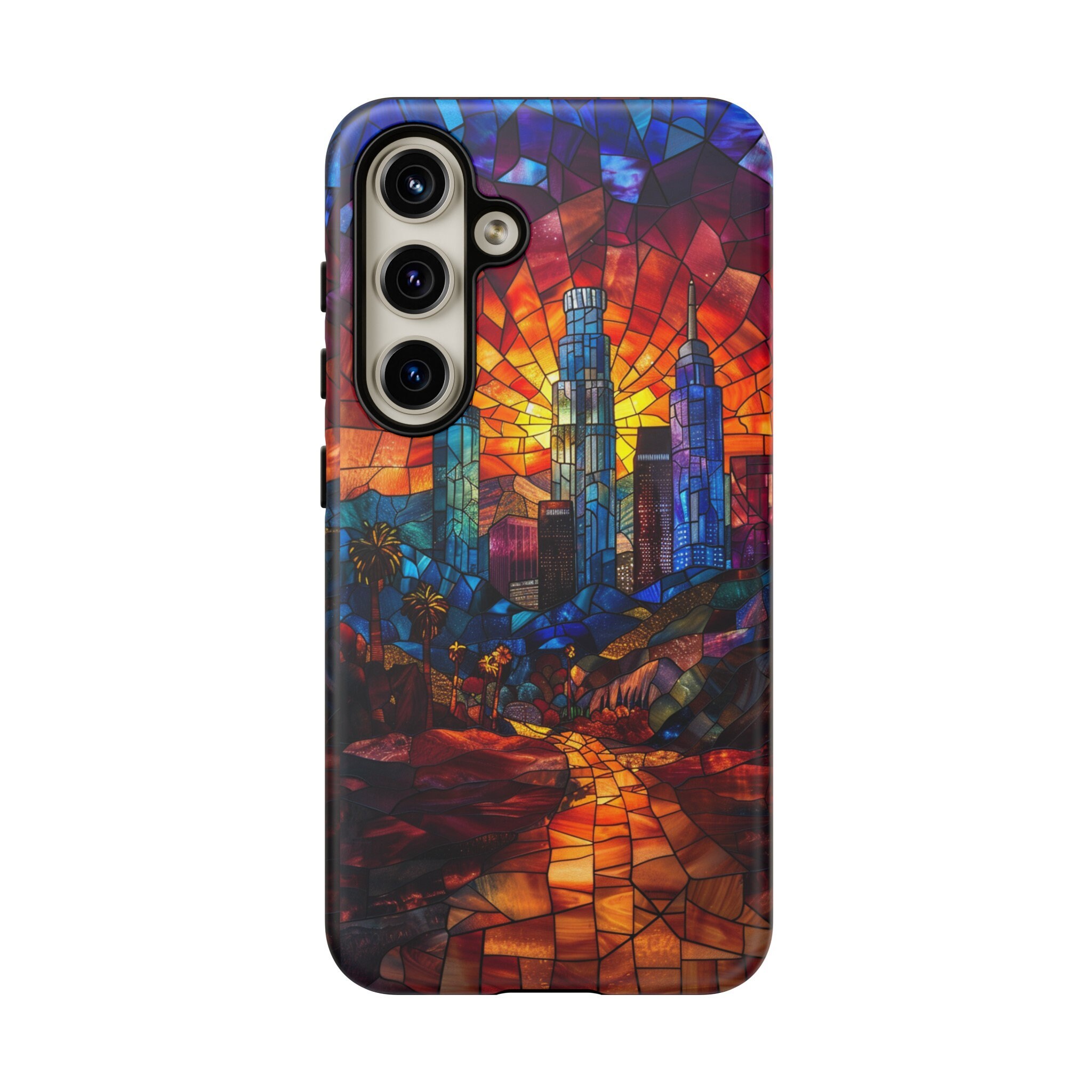 Los Angeles Skyline in Stained Glass for Android Tough Cases | Google ...