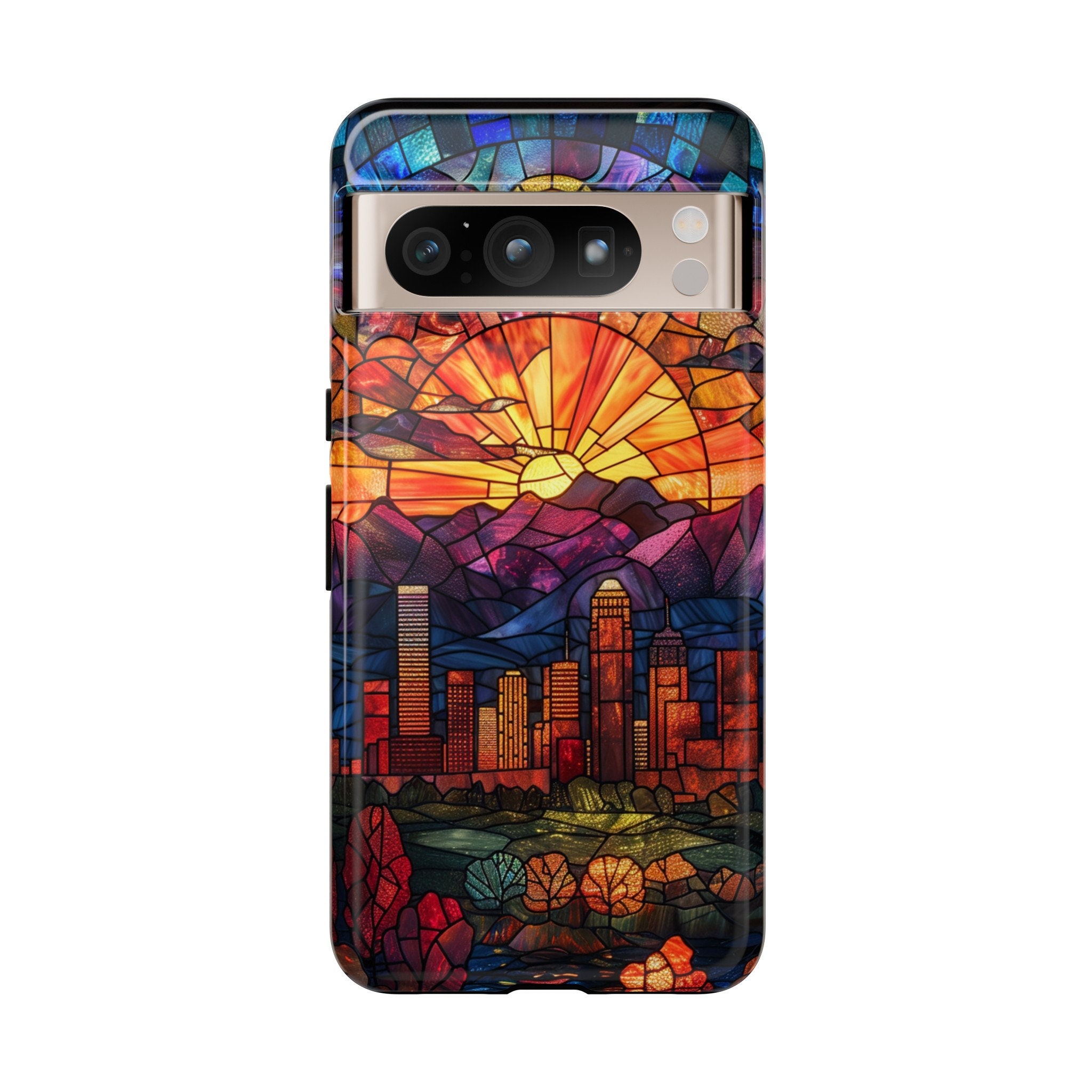 Denver Skyline in Stained Glass for Android Tough Cases | Google Pixel ...