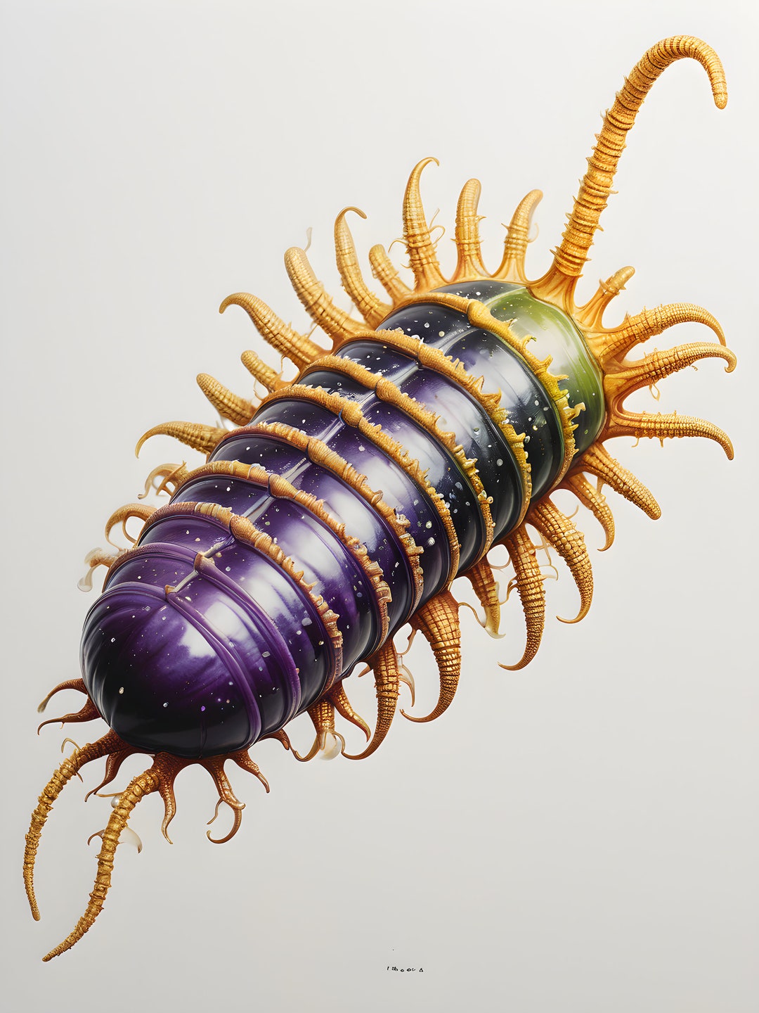 Haeckel Inspired Digital Artwork Surrealist Botanical Fantasy Insect ...