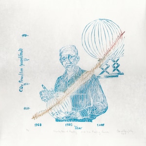 Charles David Keeling and the Keeling Curve of CO2 in Atmosphere, History of Science Print Portrait Climate Change Atmospheric Chemistry image 3