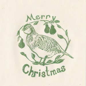 Twelve Days of Christmas Carol Set of 5 Cards With Envelopes Partridge and Pear Tree image 9