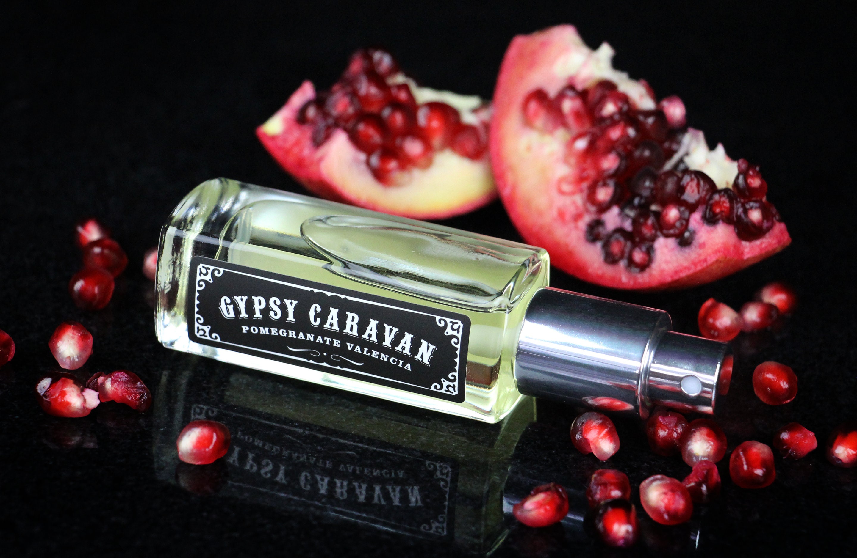 Buy Gypsy Caravan Pomegranate and Valencia Perfume Oil Spray
