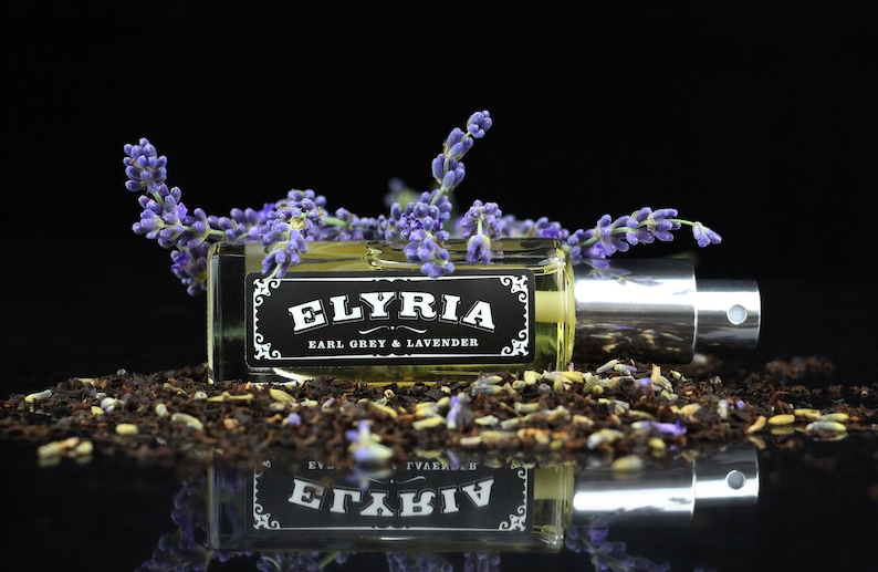 Elyria Earl Grey and Lavender Perfume Oil Spray image 1