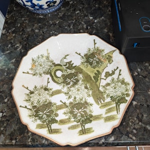 assiette vintage en porcelaine japonaise