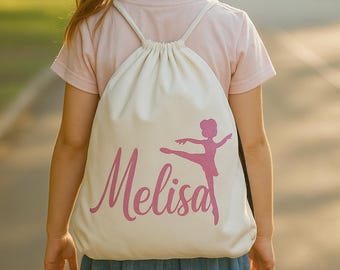 Personalized gym bags for children | Sports bag | Change of clothes | Sports | Kindergarten | School | Personalized | Ballet | First day of school