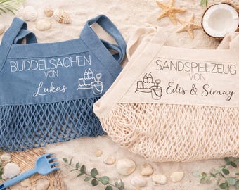 Personalized sand toy bag | Mesh bag | Sand toy bag | Mesh sand toy bag | Playground bag for children