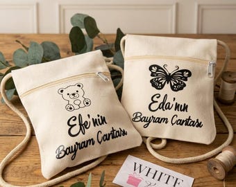 Personalisierter Brustbeutel für Kinder | Bayram Kesesi | Geldbeutel | Bayram Taschen | Eid