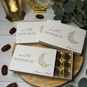 Personalisierte Toffifee Banderole „Mutlu Bayramlar“ | Bayram Geschenk | Eid/Ramadan | Namen & Wunschtext