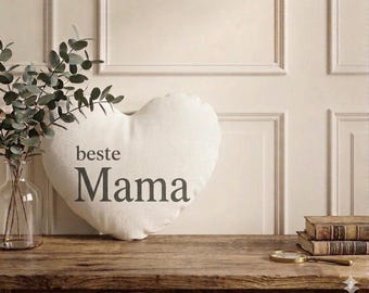 Personalized heart-shaped pillow cover | Best Grandma, Best Mom, Best Aunt | Mother's Day | Valentine's Day | Birthday gift & more…