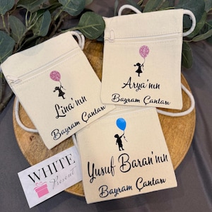 Personalisierter Brustbeutel für Kinder | Bayram Kesesi | Geldbeutel | Bayram Taschen | Eid