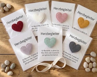 A heart-shaped fabric companion – A small token of encouragement to give – A comforting gift for your pocket – Mother's Day - Valentine's Day - Condolence gift