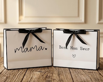 Personalized Gift Bag | Best Mom Ever Gift Wrapping | Mother's Day Gift | Gift Bag for Mom | Gift for Mom
