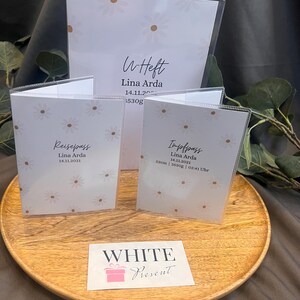 Set U-Heft, Reisepass und Impfpass personalisiert, Geschenk zur Geburt, Schutzhülle mit Namen, Geschenkidee für Babys, U-Heft Hüllen