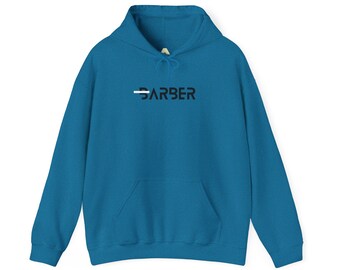Barber Hoodie, Unisex Cotton-Blend Sweatshirt