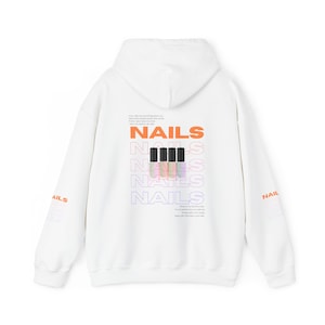 Nails, Nail Polish, Pretty Nails, Matte Nail Polish, Nail Tech Hoodie, Nail Tech Shirt, Gift Ideas, Unisex Heavy Blend™ Hooded Sweatshirt