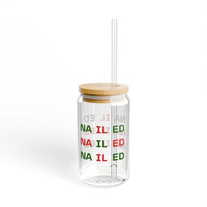 Manicure Sipper Glass, Nail Tech 16oz Sipper Glass, Manicure Gift Ideas, Pedicure Beer Can Sipper Glass, Nailed Sipper Glass 16oz