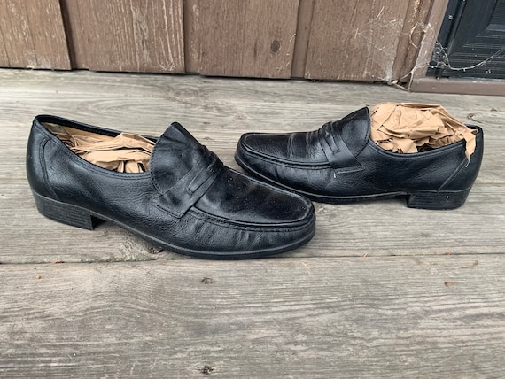 Vintage, Men's 1980's leather "dress up" loafers … - image 6