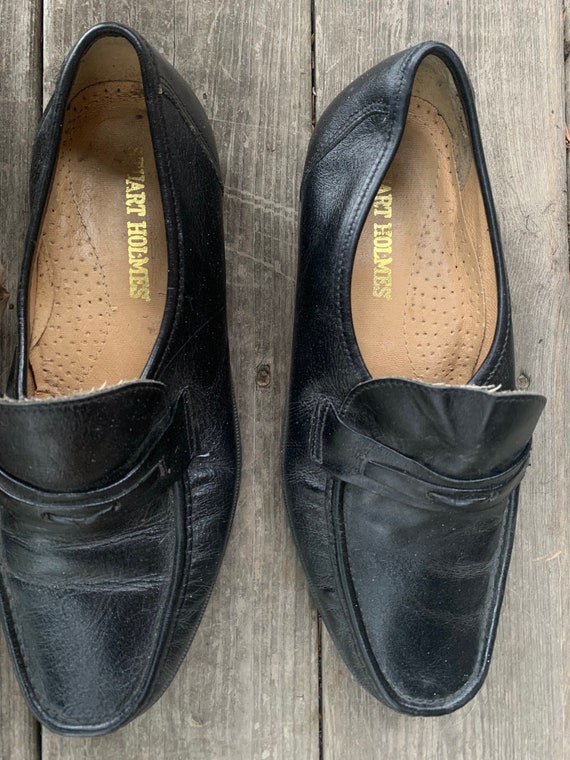 Vintage, Men's 1980's leather "dress up" loafers … - image 7