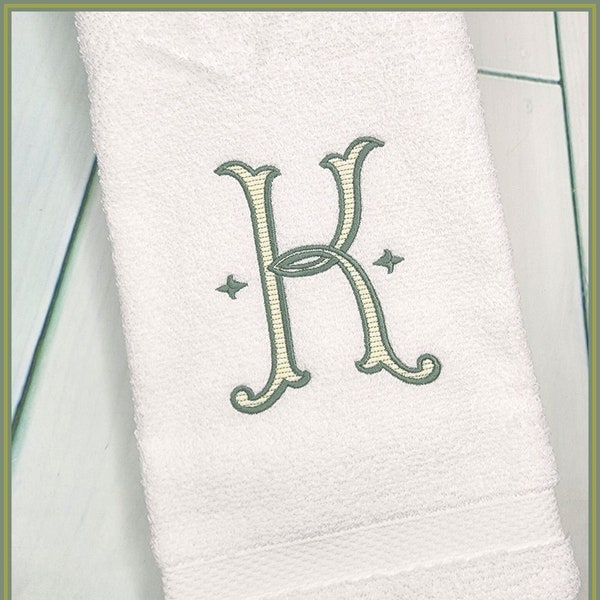 Monogrammed Terry Hand Towel / Bathroom Towel / Wedding Gift / Housewarming