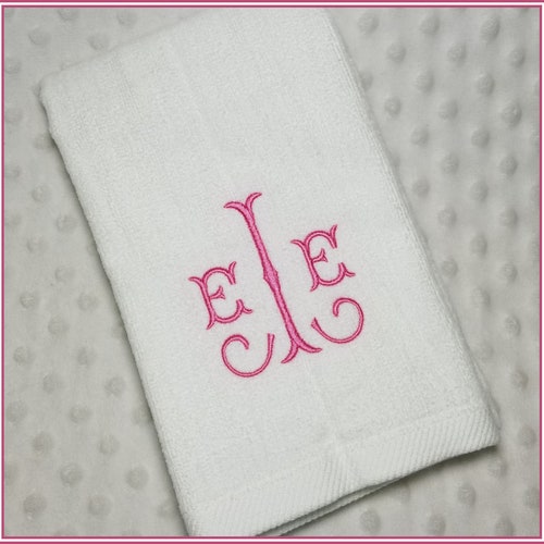 Monogrammed Hand Towel / Wedding Gift / Housewarming Gift Etsy