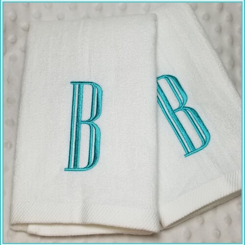 Monogrammed Hand Towel / Wedding Gift / Housewarming Gift Etsy