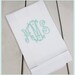Monogrammed Linen Hand Towel / Kitchen Towel / Wedding Gift 