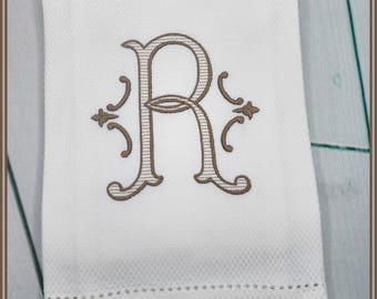Monogrammed Hand Towel / Kitchen Towel / Wedding Gift