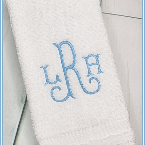 Monogrammed Hand Towel / Wedding Gift / Housewarming Gift