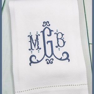Monogrammed Hand Towel / Kitchen Towel / Wedding Gift