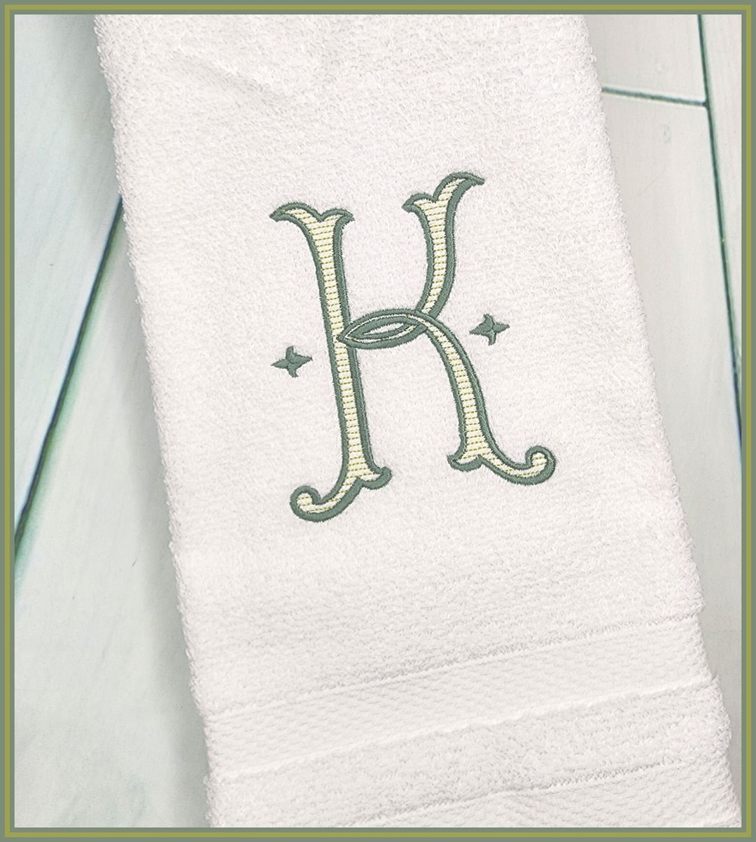 Monogrammed Hand Towel For Bathroom